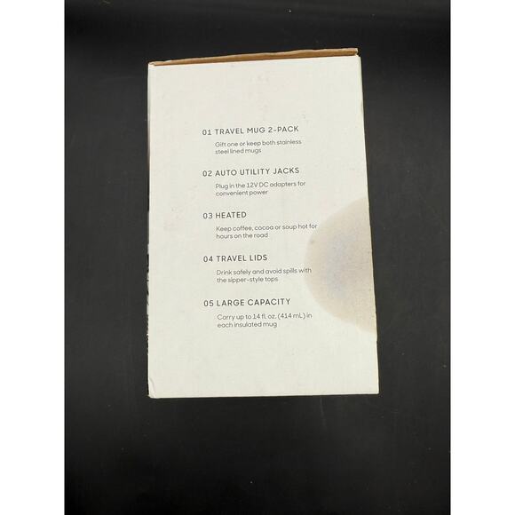 Sharper Image Travel Mugs - new in package - Picture 2 of 5